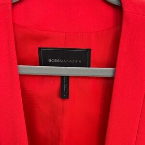 BCBGMaxAzria Women's Vibrant Red Blazer